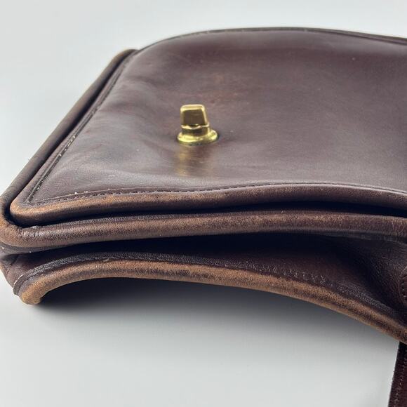 Coach 5130 Crossbody Station Bag Leather Top Handle Chocolate Brown - Picture 16 of 16